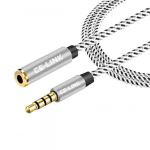 씨링크 3.5mm 고급형 4극 오디오 마이크 연장 케이블 5M/회사/오피스/학원/강의실/연장선/변환/음악/음향