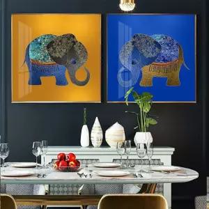 코끼리 그림 돈들어오는 액자 캔버스 재물 이사 현관