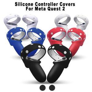Oculus/Meta Quest 2 컨트롤러 케이스 용 2Pcs 소프트 실리콘 보호 커버 VR 액세서리 아이디어 선물