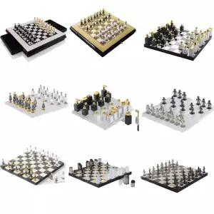 고급 체스 세트 대리석 선물용 체스판 수제