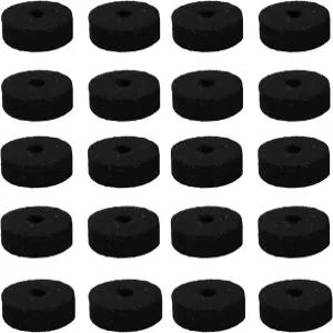 드럼 20개 세트용 A-xtoe 원형 소프트 블랙 심벌 스탠드 펠트 세탁기 교체