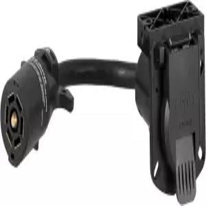 CURT 57003 LED 호환 7방향 RV 블레이드 차량 측면 트레일러 배선 어댑터 블랙