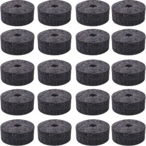 드럼 20개 세트용 A-xtoe 원형 소프트 그레이 심벌 스탠드 펠트 세탁기 교체