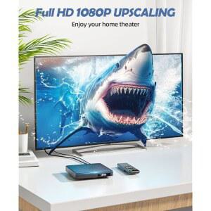 TV HDMI용 지역 여러 ARAFUNA 플레이어 TV용 플레이어 모든 카드 USB NTSC 1080P 리모컨 무료 PAL 소형 CD TF 재생 HD 지원 미니 DVD 스마트 형식