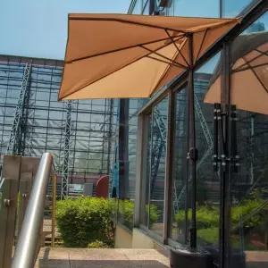 직사각형 하프 파라솔 반쪽 사각 업소용 감성 옥상 카페 테라스
