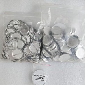 빈배지 핀 단추 메이커 부품 재료 용품  DIY 제작 펀치 프레스 기계 25mm  100 개