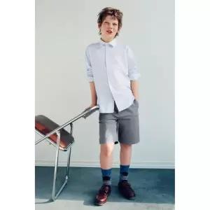 국내배송 ZARA 자라 주니어 키즈 코튼린넨 스트라이프 셔츠 블루 1309621400 1801375