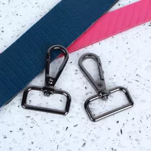 수예용품 가방끈 부자재 25mm 흑니켈 D링