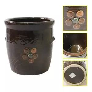 현이몰 도자기 수저통 (대) 물빠짐 국자꽂이 연필꽂이 다용도 도자재수저통 물빠짐수저통 원형수저통