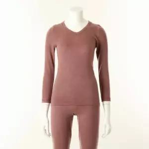 [비너스]비너스(정상) 25AW  자체발열 에쿠스 소재 보온내의  여성 9부 상의_C VLG5068C_DB_C