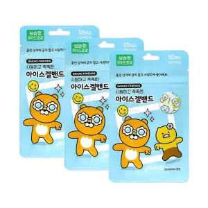 카카오프렌즈 아이스겔밴드 (라이언) 18매입 x 3개