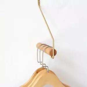 [생활] 규토리 공간 활용 호텔 옷걸이 행거 22X 21cm 원목 선반