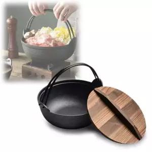 현이몰 가정 캠핑용 무쇠 전골 주철 오뎅 샤브샤브 냄비 전골냄비 무쇠냄비 오뎅탕냄비 주물냄비