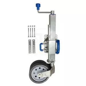 트레일러 텅잭 고하중 보트 아웃트리거 바퀴 브래킷 운반 클램프 부품 휠 잭 검은색