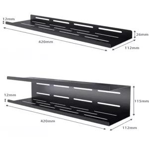 티비네트망 무타공 정리 소파 티비 회전 바구니 거치 펀칭 선반 이중 텔레비 브라켓