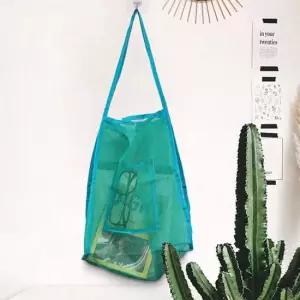 메쉬백 수영장 물빠짐 그물 네트백 숄더백 그린 메쉬가방