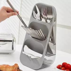 물빠짐수저통 식당수저통 3단수저보관 스탠딩수저통