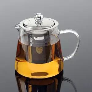 현이몰 차주전자 티포트 내열유리 차포트 450ml 물병 주방물병 가족물병 카페물병 업소물병 식당물병