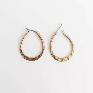 oval earring(2color) Nno8+3JOI