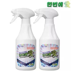 한번애 뿌리는 곰팡이 제거제 500ml (2통) 벽지 실리콘 화장실 베란다 욕실 창틀 줄눈