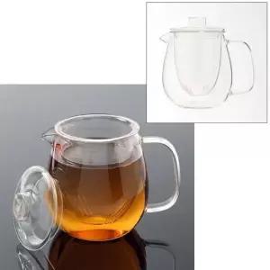 현이몰 내열 유리 주전자 티포트 1.2L 거름망 티팟 차우리기 유리주전자 차포트 티주전자 유리티포트