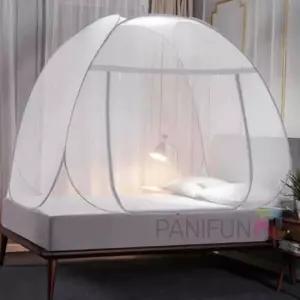 원터치모기장 180x200cm그레이 거실모기장 침대모기장 침대방충망 텐트형모기장 큰모기장