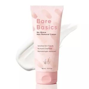 여성용 베어 베이직 노쉐이브 제모 크림 - 다리 팔 겨드랑이를 위한 통증 없는 완벽한 비타민 E B5를