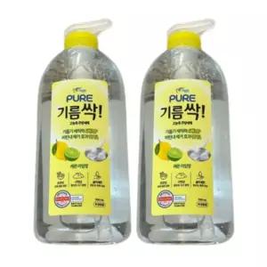 피죤 퓨어 기름싹 주방세제 레몬라임향 700ml, 2개