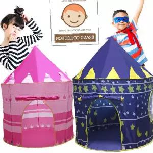 어린이 실내 놀이 공간 성 모양 텐트 유아 장난감 집 역할 놀이 방 꾸미기 아이