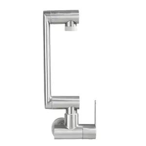 주방 벽걸이 수전 플립암 탭 단일 듀얼 싱크 코너형 매립