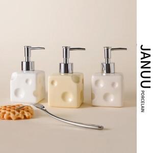 핸드 비누 병, 귀여운 세탁 세제, 샤워 젤, 샴푸 프레스 휴대용 디스펜서, 높은 외관