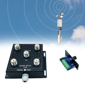 1.8MHz-60MHz 500W PEP 안테나 분배기 스위치 4방향 동축 원격 안테나 스위치 라디오 방송국용 고전력 12V