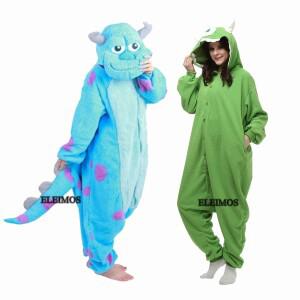 ELEIMOS Monsters Kigurumi Onesie 잠옷 여성용 성인 동물 할로윈 만화 Homewear 코스프레 의상 2XL