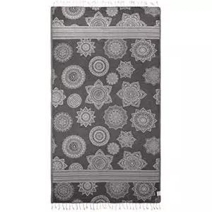 인퓨젠 터키식 목욕 및 비치 타월 - 리버서블 리온 디자인 100 면 부드럽고 가벼우며 흡수력이 뛰어난