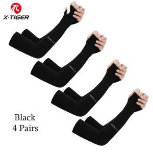 X-TIGER 4 쌍 사이클링 암 여름 아이스 천 사이클링 슬리브 태양 보호 남여 통기성 러닝 배구 슬리브 야외
