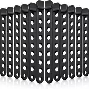 나그퓨 12피스 고무 자전거 랙 스트랩 휠 교체 야외 활동용 구멍이 있는 거치대 캐리어 스태빌라이저 타이