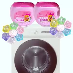 매직워시 캡슐 세탁세제 향기톡톡 100개 섬유유연제