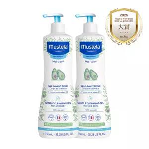 무스텔라 젠틀 클렌징 젤(탑투토워시)(모든 피부) 750ml, 2개