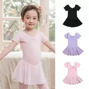 반팔 쉬폰 발레복 여아 유아동 3~10세