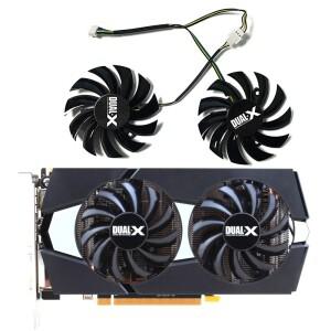 2Stuks 75Mm FD7010H12S 사파이어 R9 270 Hd 7870 듀얼 X 팬 Gtx 550 Ti Asus GTX760 12V 0.35A Koelvent
