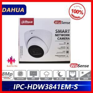 Dahua 국제 버전 IPC-HDW3841EM-S-S2 8MP IR 고정 초점 아이볼 WizSense 네트워크 AI 카메라 내장 마이크