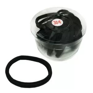 매듭없는 코사지통 고무줄 납작주름 머리끈 고무줄밴드 헤어밴드 30P