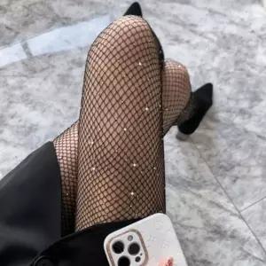 망사 큐빅 스타킹