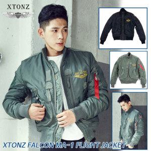 XTONZ 엑스톤즈항공점퍼 MA-1 팔콘 남성패딩 패딩 플라이트 항공점퍼 미군 밀리터리 블루종