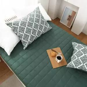 저자극 순면 두툼한 누빔 매트리스커버 침대 매트 커버 패드 방수 세미 슈퍼싱글 퀸 킹