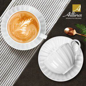 [기타]에일리나 도자기 조각 커피잔 2인세트 부부잔