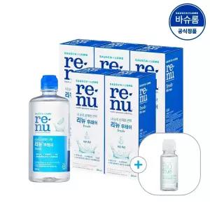 [공식] 바슈롬 리뉴 후레쉬 렌즈세척액 355ml x5개 (+여행용)