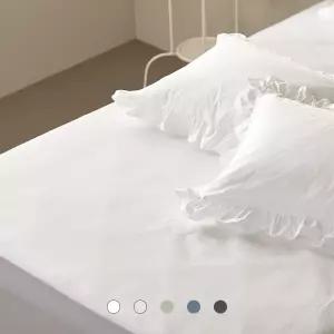 바운티풀 호텔침구 솔리드 초광폭 순면 매트리스커버 60수 12컬러 SS/Q/K
