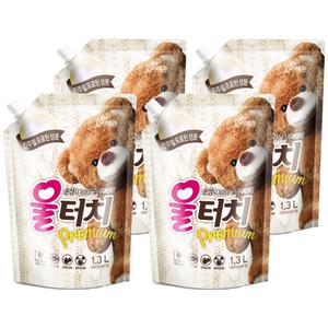 피죤 울터치 울세제 울샴푸 중성세제 고급의류 전용 1.3L 4개