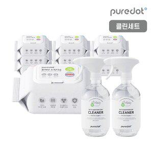 [퓨어닷][클린세트] NEW 퓨어닷 소독티슈 10팩세트&욕실클리너 2개세트